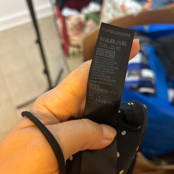 Topshop Rainbow Polka Dot Mini Slip Dress - Picture 5 of 6